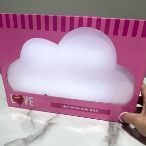 Led Light Message Box Cloud Deco Room Party